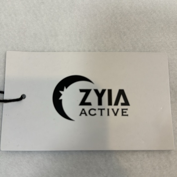 Zyia Active Black Ribbed V Tank Criss Cross Crossover Open Back Large Women's - Picture 6 of 7